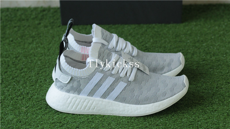 Adidas NMD R2 Primeknit Grey Pink BY9520 Real Boost